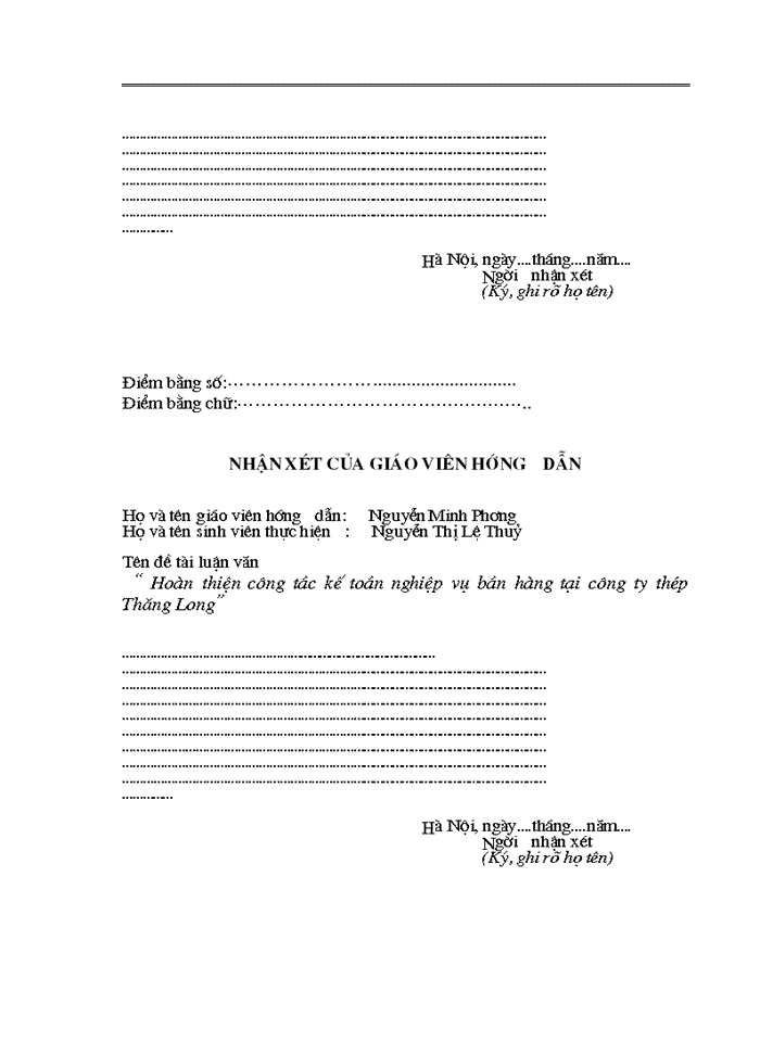 image for page Hoàn thiện công tác kế toán nghiệp vụ bán hàng tại công ty Thép Thăng Long