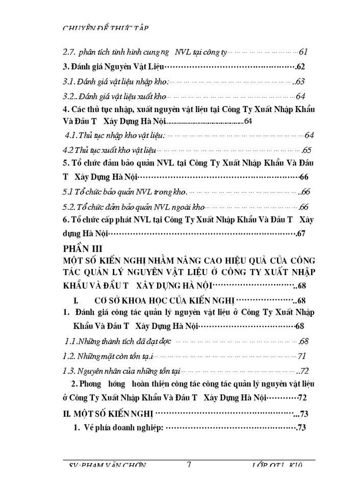 image for page Một số biện pháp nâng cao công tác quản lý nguyên vật liệu ở công ty xuất nhập khẩu và đầu tư xây dựng hà nội