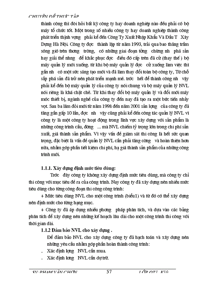 image for page Một số biện pháp nâng cao công tác quản lý nguyên vật liệu ở công ty xuất nhập khẩu và đầu tư xây dựng hà nội