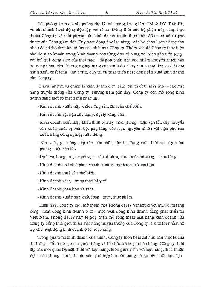 image for page Hoàn thiện kế toán bán hàng và xác định kết quả bán hàng tại Công ty Cổ phần Thiết bị Phụ tùng Hà nội