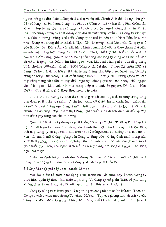 image for page Hoàn thiện kế toán bán hàng và xác định kết quả bán hàng tại Công ty Cổ phần Thiết bị Phụ tùng Hà nội