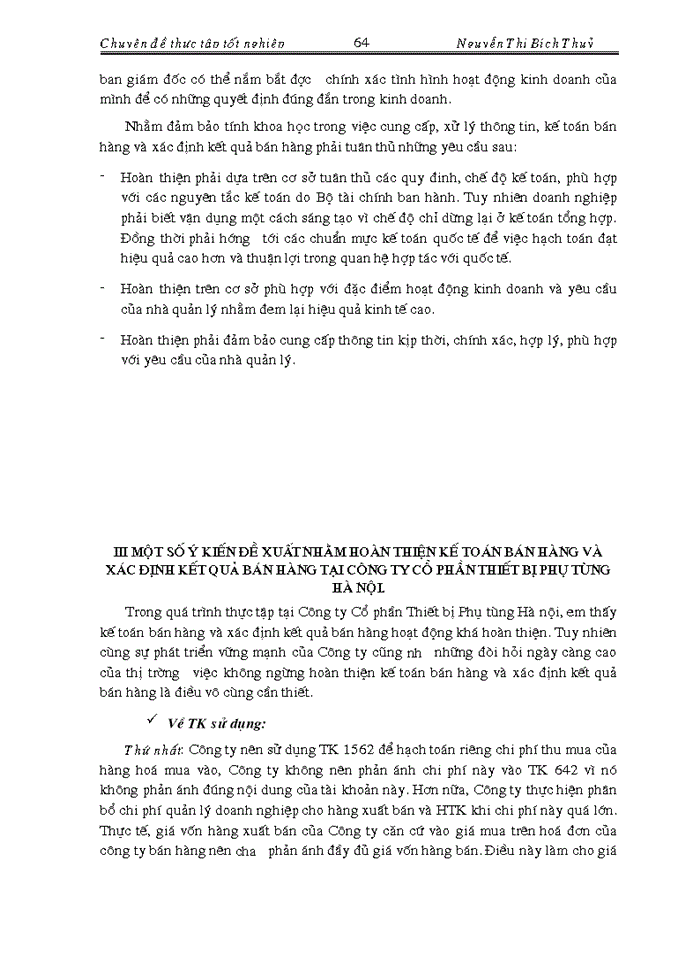 image for page Hoàn thiện kế toán bán hàng và xác định kết quả bán hàng tại Công ty Cổ phần Thiết bị Phụ tùng Hà nội