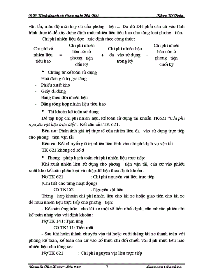 image for page Hoàn thiện công tác hạch toán kế toán chi phí sản xuất và tính giá thành sản phẩm dịch vụ vận tải tại Công ty  Cổ phần Vận tải và Thương mại - Vitranimex