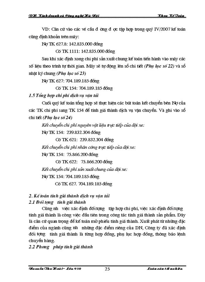 image for page Hoàn thiện công tác hạch toán kế toán chi phí sản xuất và tính giá thành sản phẩm dịch vụ vận tải tại Công ty  Cổ phần Vận tải và Thương mại - Vitranimex