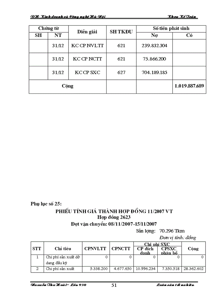 image for page Hoàn thiện công tác hạch toán kế toán chi phí sản xuất và tính giá thành sản phẩm dịch vụ vận tải tại Công ty  Cổ phần Vận tải và Thương mại - Vitranimex