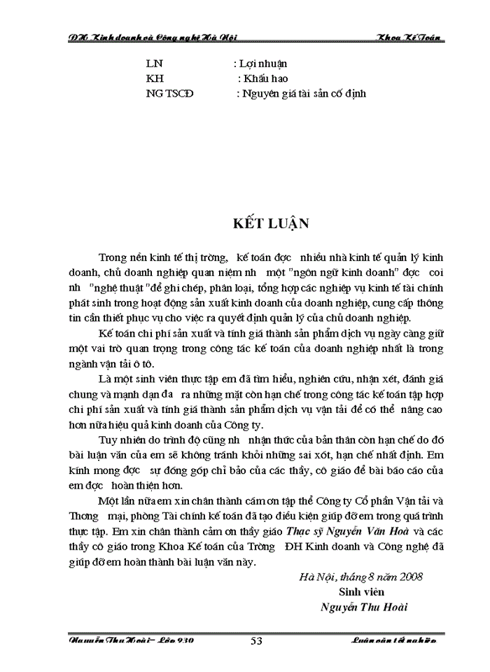 image for page Hoàn thiện công tác hạch toán kế toán chi phí sản xuất và tính giá thành sản phẩm dịch vụ vận tải tại Công ty  Cổ phần Vận tải và Thương mại - Vitranimex