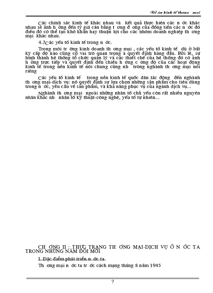 image for page Thương mại - dịch vụ trong những năm đổi mớỉ nước ta, thức trạng và giải pháp