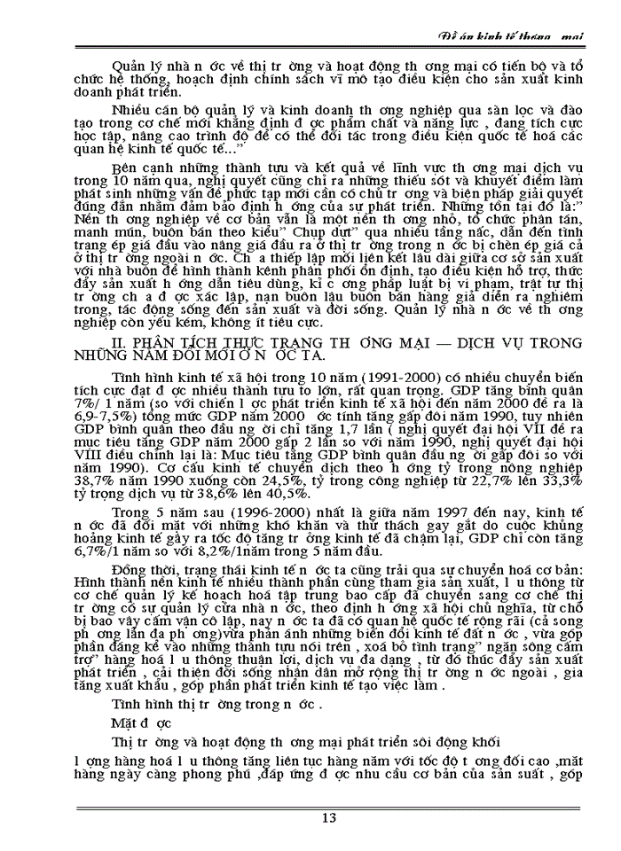image for page Thương mại - dịch vụ trong những năm đổi mớỉ nước ta, thức trạng và giải pháp