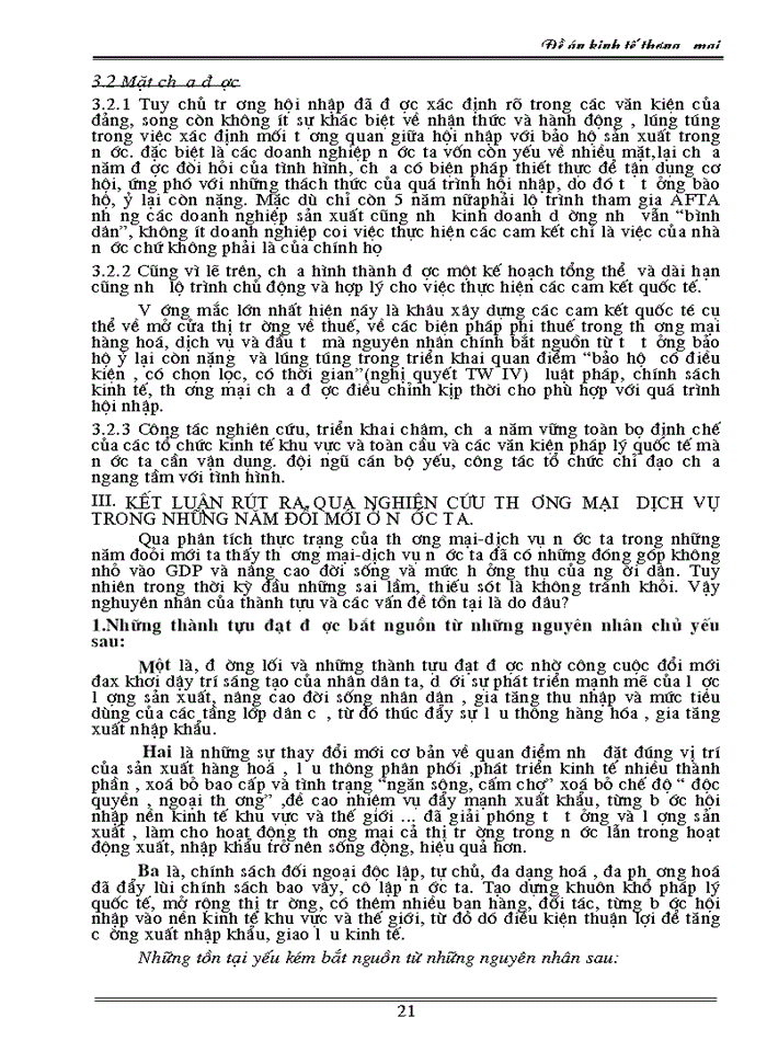 image for page Thương mại - dịch vụ trong những năm đổi mớỉ nước ta, thức trạng và giải pháp