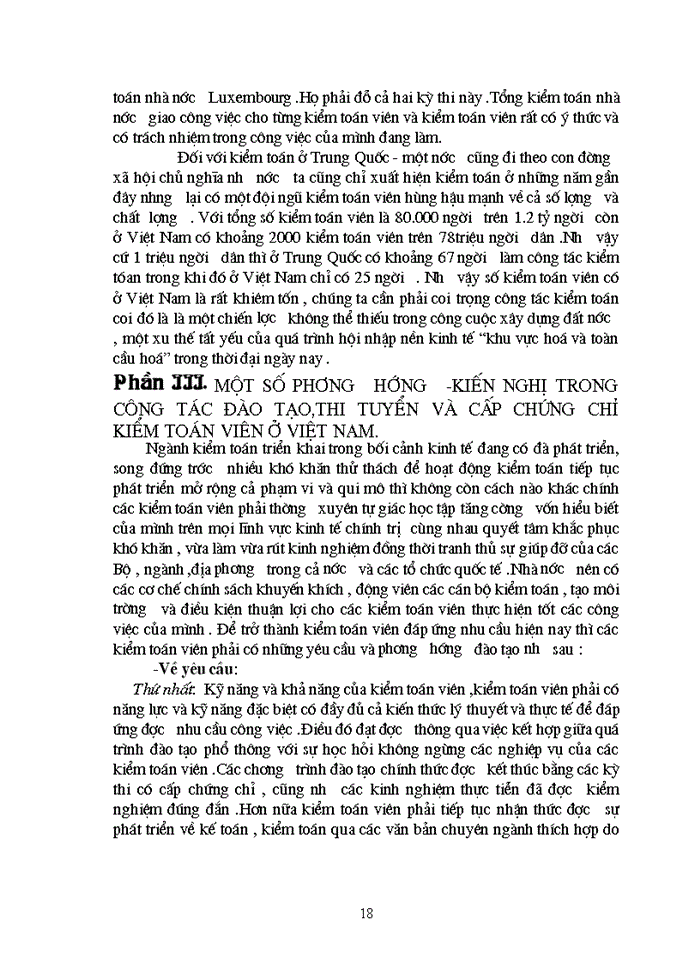 image for page Một số phương hướng -kiến nghị trong công tác đào tạo,thi tuyển và cấp chứng chỉ kiểm toán viên ở việt nam