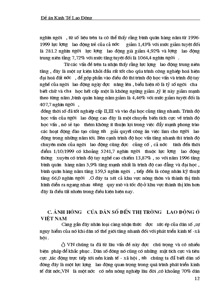 image for page Dân số Và Sự Tác Động của nó tới thị trường lao động Việt Nam