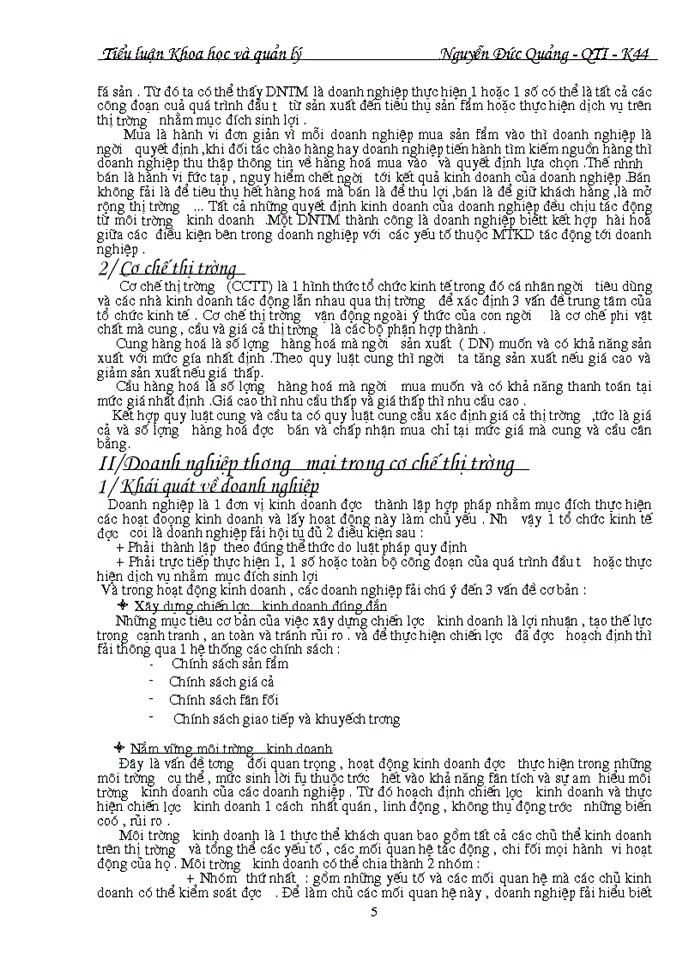 image for page Nghiên cứu cơ sở lý luận và thực trạng về môi trường kinh doanh của doanh nghiệp thương mại .