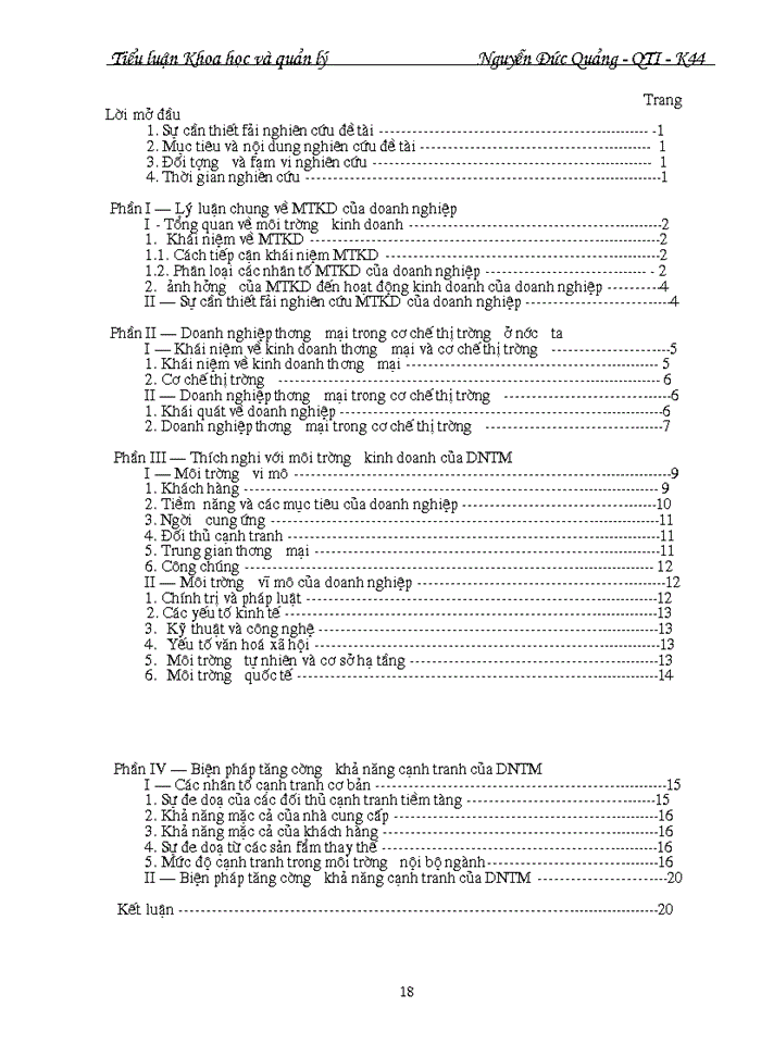 image for page Nghiên cứu cơ sở lý luận và thực trạng về môi trường kinh doanh của doanh nghiệp thương mại .