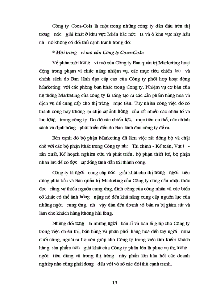 image for page Các kiến nghị nhằm nâng cao hiệu quả của việc tìm hiểu hành vi người tiêu dùng đối với Công ty Coca- Cola Ngọc Hồi