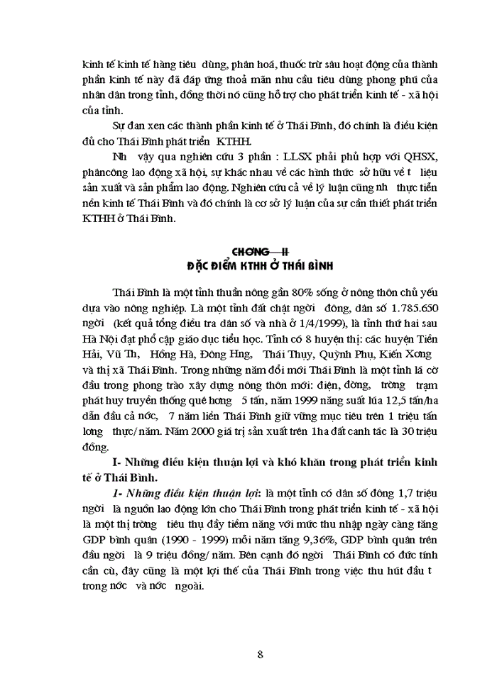 Sự cần thiết và các giải pháp phát triển KTHH ở Thái Bình
