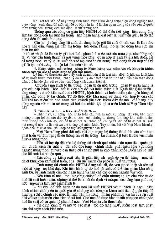 image for page Lãi suất - Vai trò của lãi suất và đổi mới chính sách lãi suất trong giai đoạn hiện nay