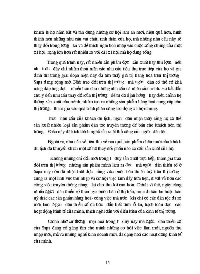 image for page Tác động của phát triển du lịch tới các dân tộc thiểu số và những giải pháp để phát triển du lịch bền vữngở sa pa