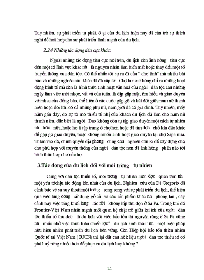 image for page Tác động của phát triển du lịch tới các dân tộc thiểu số và những giải pháp để phát triển du lịch bền vữngở sa pa