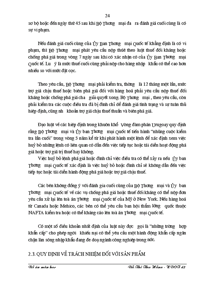 image for page Ảnh hưởng của môi trường luật pháp mỹ tới hoạt động kinh doanh của công ty xuất khẩu thuỷ sản II quảng ninh