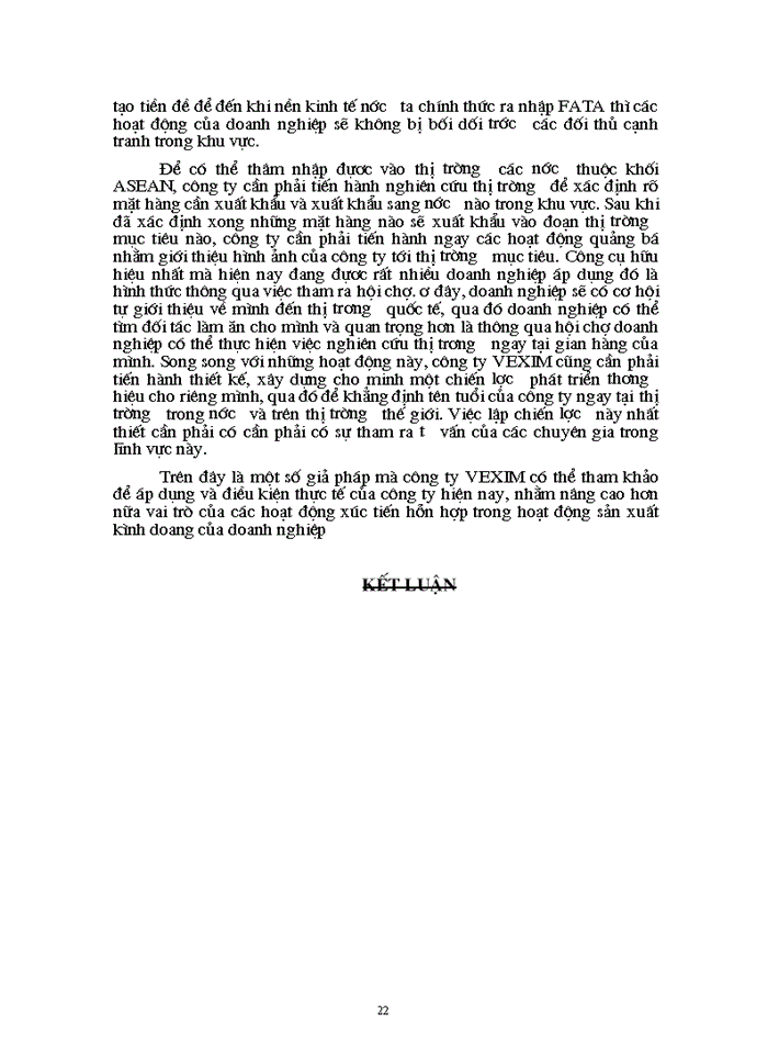 image for page Thực trạng và giải pháp cho hoạt động xúc tiến hỗn hợp nhằm nâng cao hiệu quả sản xuất kinh doanh của công ty Phát triển XNK và đầu tư (VIEXIM).