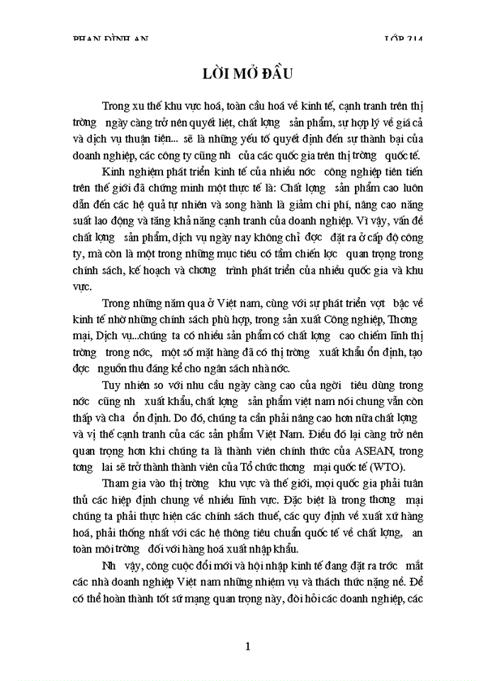 image for page ISO 9000 và áp dụng mô hình quản lý chất lượng tiên tiến trong các doanh nghiệp Việt Nam