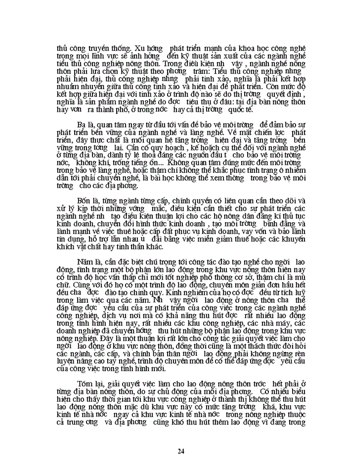 image for page Một số giải pháp giải quyết việc làm cho lao động nông thôn nước ta hiện nay.