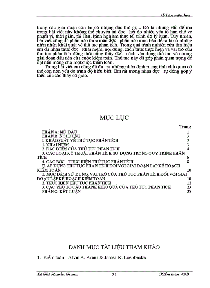 image for page Thủ tục phân tích và vận dụng thủ tục phân tích trong giai đoạn lập kế hoạch kiểm toán báo cáo tài chính