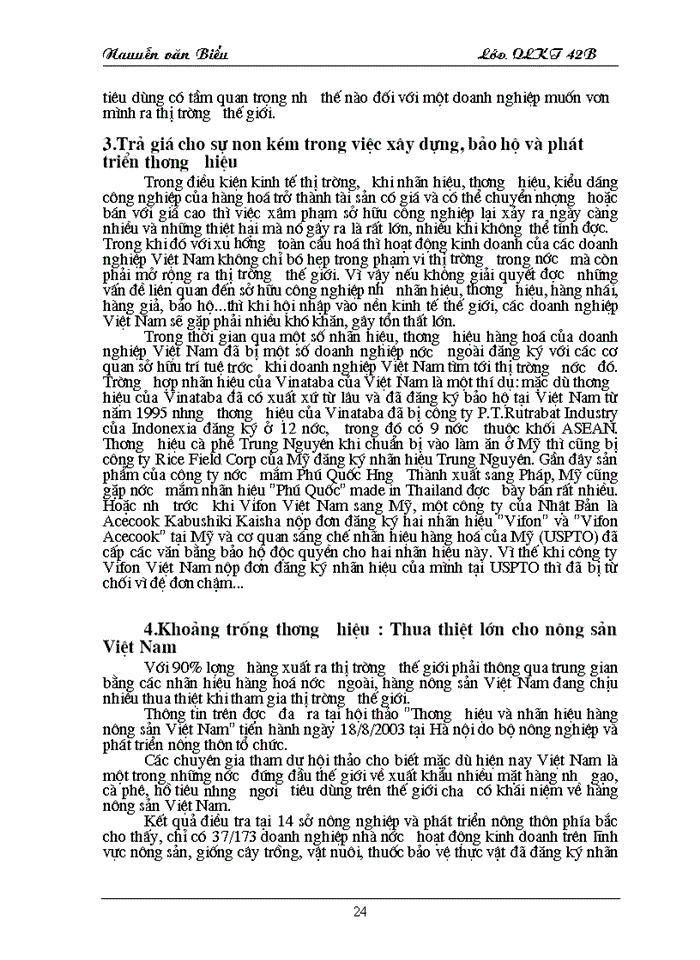 image for page Xây dựng, bảo vệ và phát triển thương hiệu đối với các doanh nghiệp Việt Nam