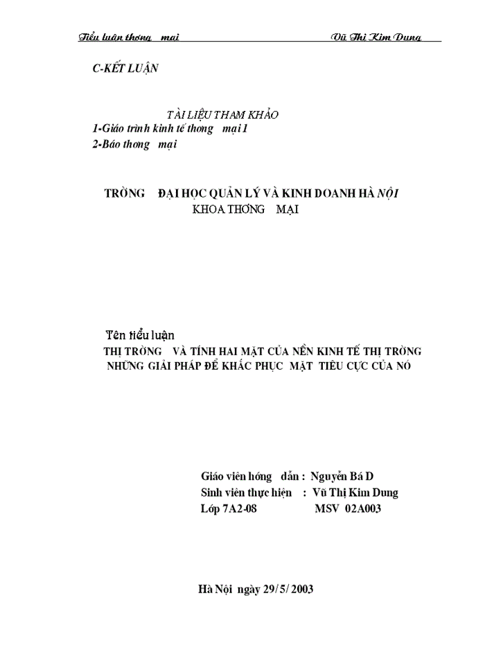 image for page Thị trường và tính hai mặt của nền kinh tế thị trường những giải pháp để khắc phục  mặt  tiêu cực của nó