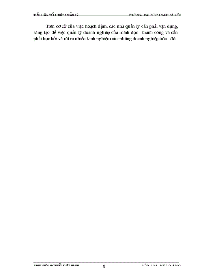 image for page Chức năng hoạch định và vận dụng trong quản lý doanh nghiệp Việt Nam