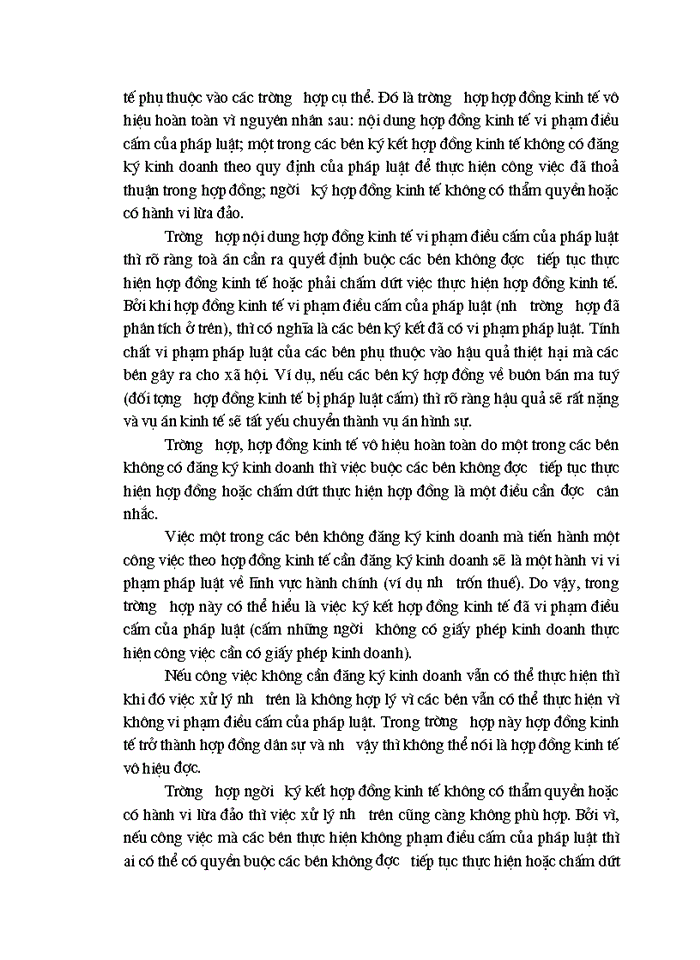 image for page Một số nhận xét, kiến nghị về hợp đồng kinh tế vô hiệu và ví dụ thực tế