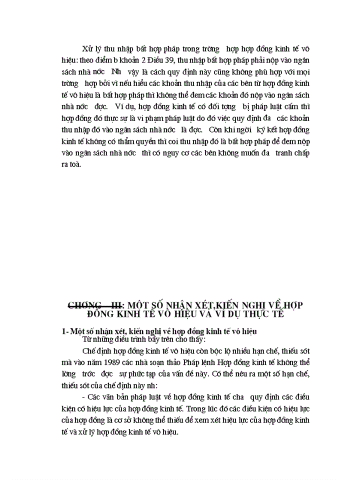 image for page Một số nhận xét, kiến nghị về hợp đồng kinh tế vô hiệu và ví dụ thực tế