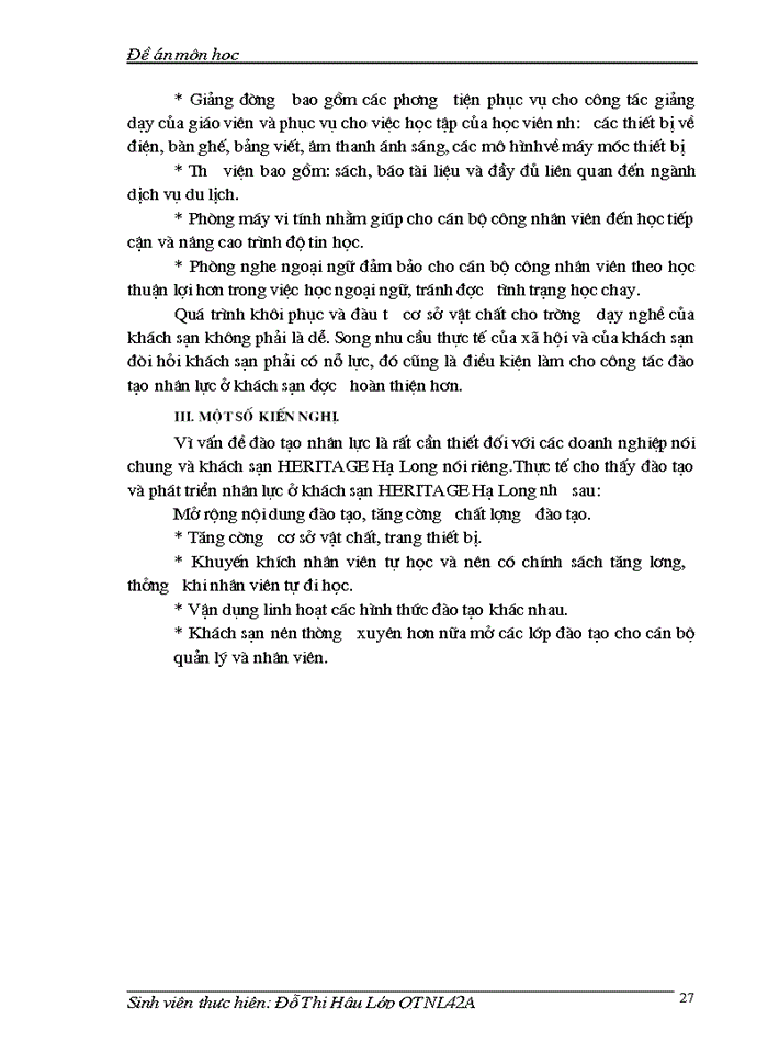 image for page Hoàn thiện công tác đào tạo và phát triển nguồn  nhân lực tại khách sạn HERTAGE Hạ Long