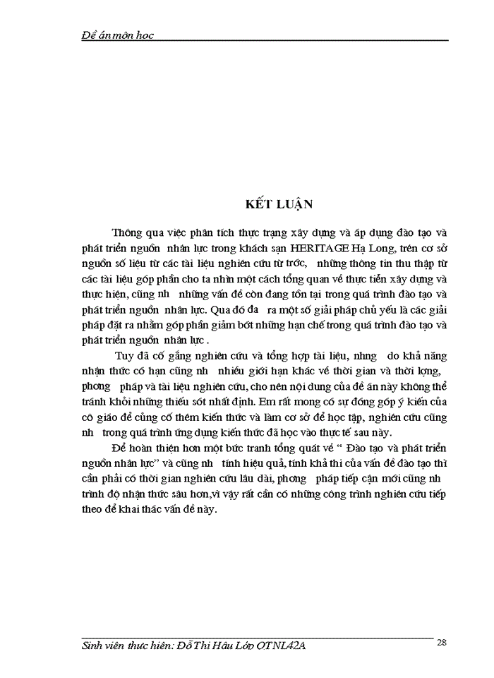 image for page Hoàn thiện công tác đào tạo và phát triển nguồn  nhân lực tại khách sạn HERTAGE Hạ Long