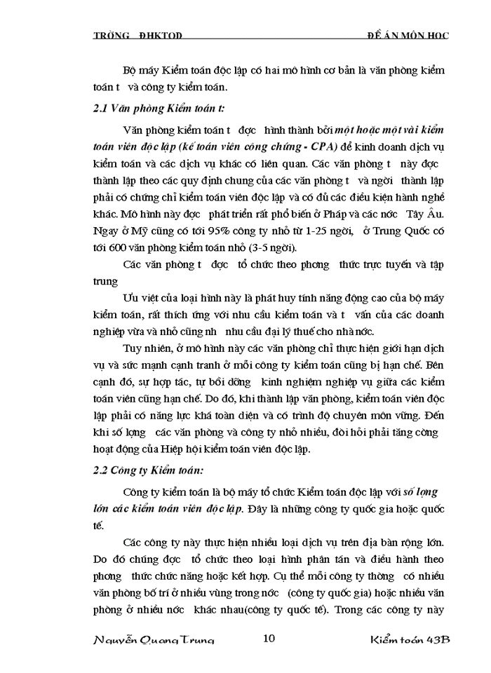 image for page Hoạt động của kiểm toán độc lập trong nền kinh tế thị trường