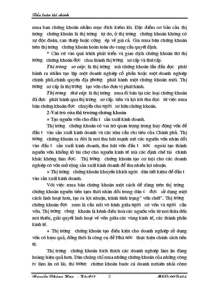 image for page Thị trường chứng khoán Việt Nam và một số vấn đề đặt ra để tiếp tục phát triển