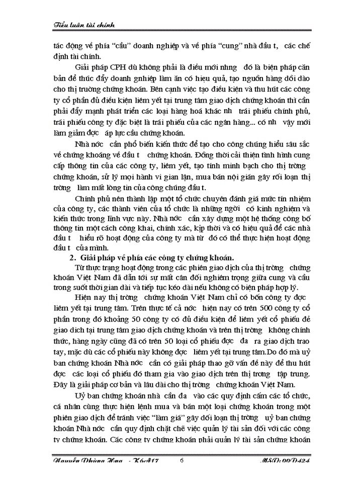image for page Thị trường chứng khoán Việt Nam và một số vấn đề đặt ra để tiếp tục phát triển