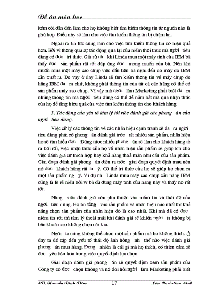 image for page Ảnh hưởng của yếu tố tâm lý tới quá trình ra quyết định mua của khách hàng