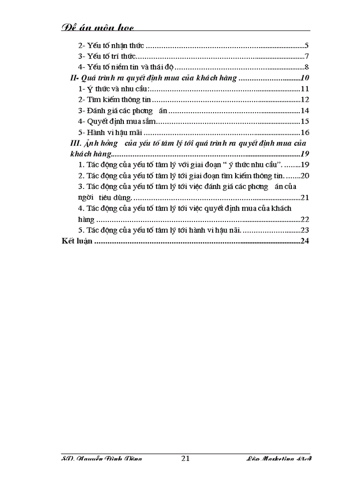 image for page Ảnh hưởng của yếu tố tâm lý tới quá trình ra quyết định mua của khách hàng