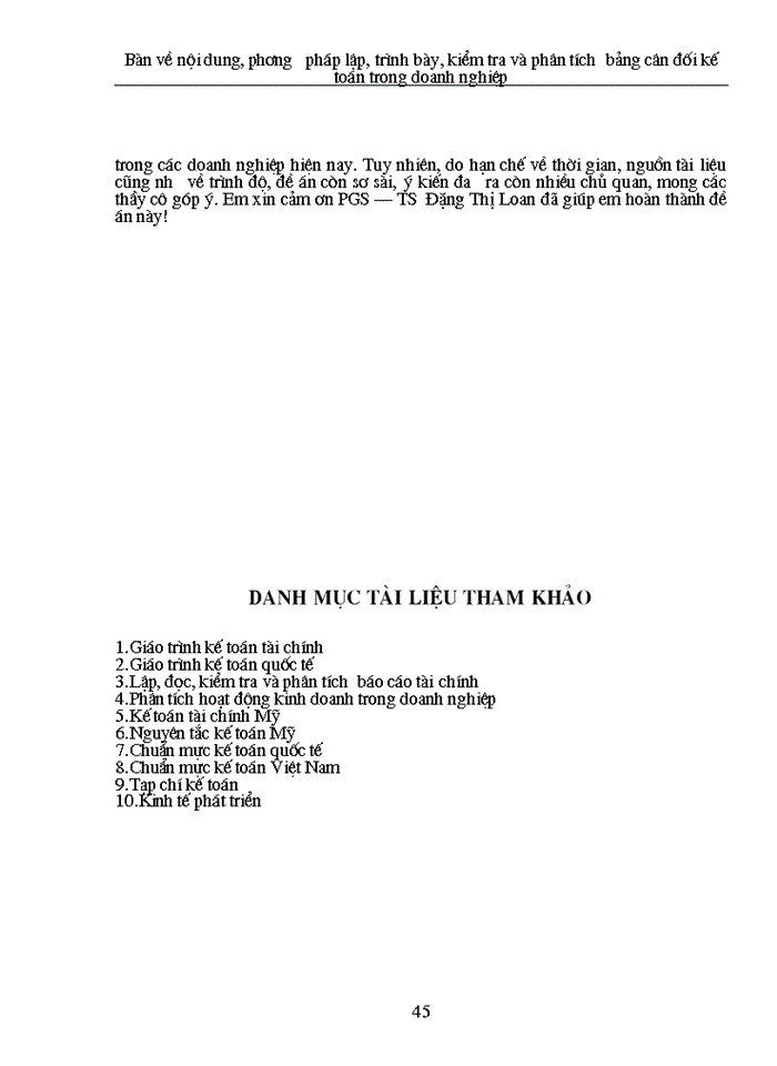 image for page Bàn về nội dung phương pháp lập, trình bày, kiểm tra và phân tích bảng cân đối kế toán trong doanh nghiệp