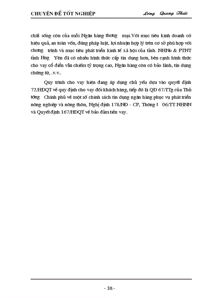image for page Giải pháp nâng cao chất lượng tín dụng tại Ngân hàng nông nghiệp và phát triển nông thôn tỉnh Hưng Yên