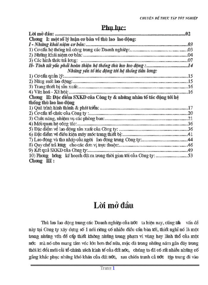 image for page Đặc điểm SXKD của Công ty & những nhân tố tác động tới hệ thống thù lao lao động