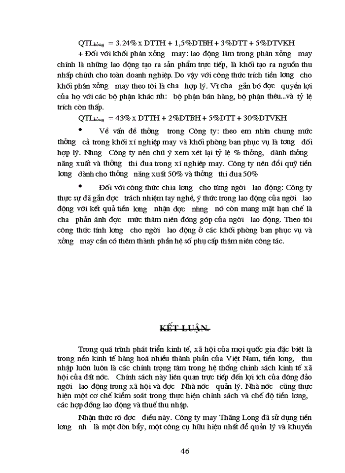 image for page Hoàn thiện công tác tổ chức quản lý tiền lương tại Công ty may Thăng Long