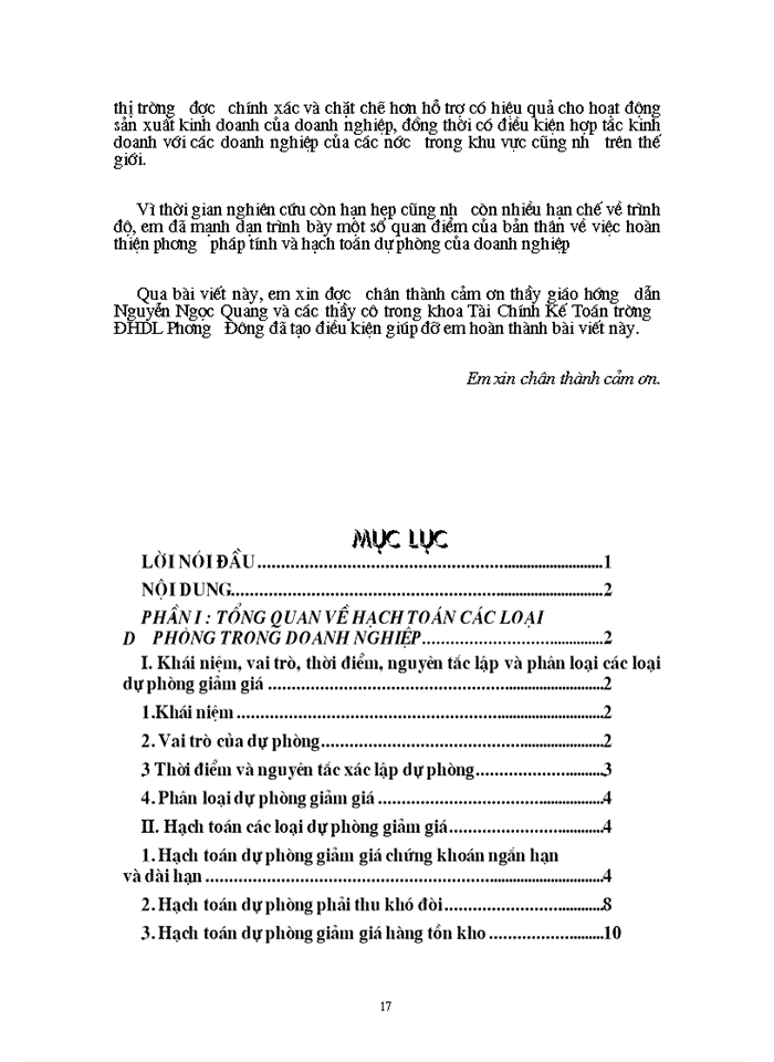 image for page Các phương pháp hạch toán dự phòng của doanh nghiệp trong nền kinh tế thị trường