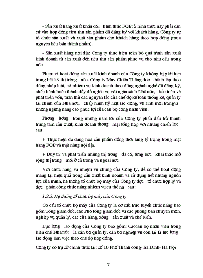 image for page Giải pháp thúc đẩy hoạt động kinh doanh xuất nhập khẩu của Công ty may Chiến Thắng