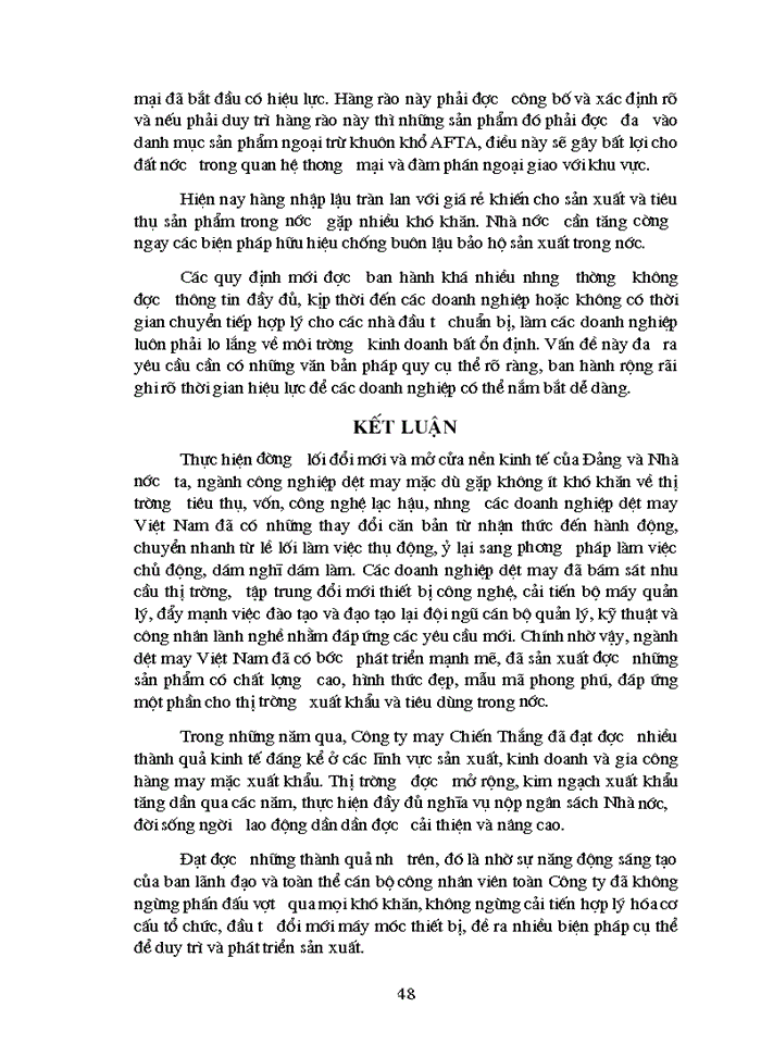 image for page Giải pháp thúc đẩy hoạt động kinh doanh xuất nhập khẩu của Công ty may Chiến Thắng