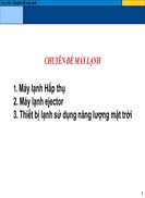 Chuyên đề máy lạnh
