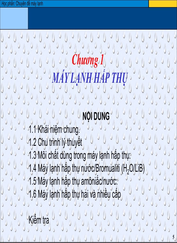 image for page Chuyên đề máy lạnh