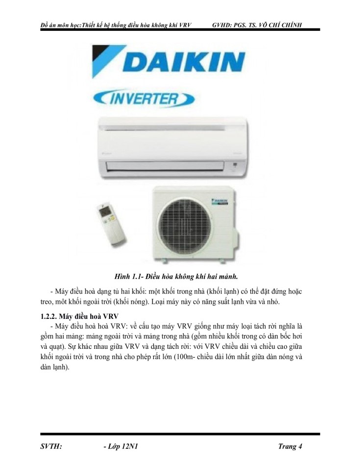 image for page Đồ ánthiết kế hệ thống điều hòa không khí VRV cấp gió tươi gián tiếp của Công ty Điện tử HANEL