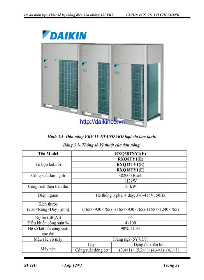 image for page Đồ ánthiết kế hệ thống điều hòa không khí VRV cấp gió tươi gián tiếp của Công ty Điện tử HANEL